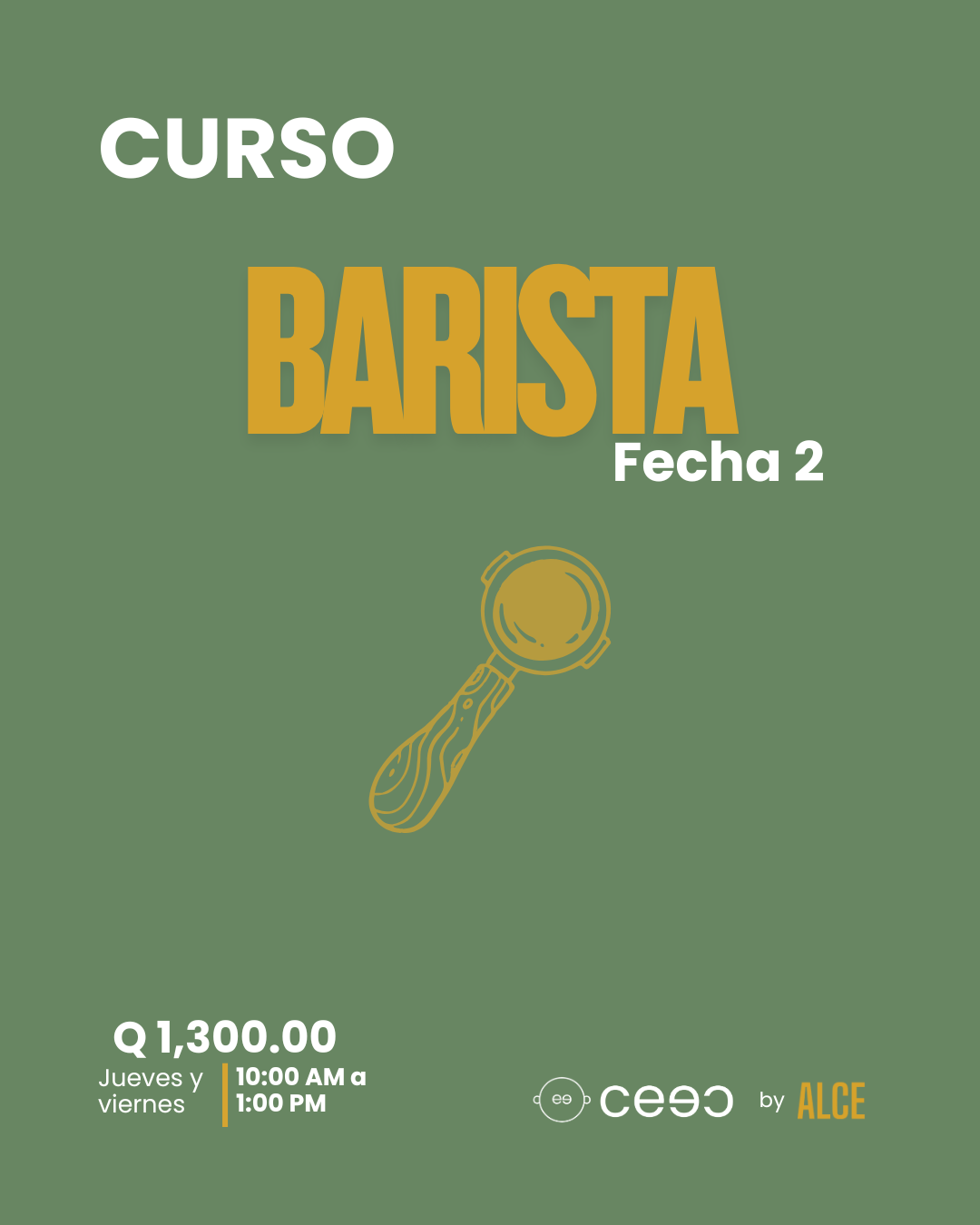 BARISTA - Jueves 22 y viernes 23 de Enero 2026